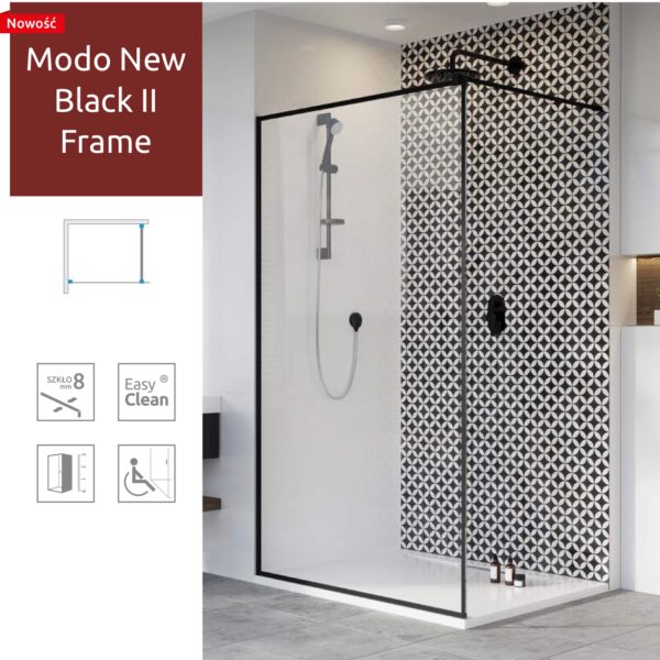 Душова перегородка Radaway Modo New Black II Frame