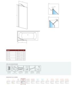 Шторка для ванны Radaway  Modo New PNJ black