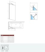 Шторка для ванни Radaway Modo New Black Frame PNJ 100