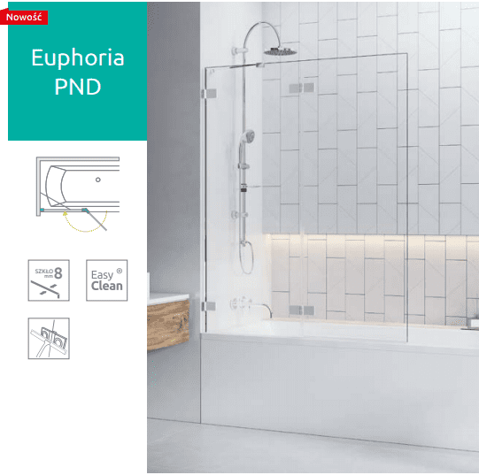 Шторка для ванни Radaway Euphoria PND 140