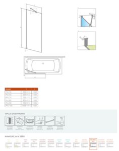 Шторка для ванны Radaway Idea  Black PNJ