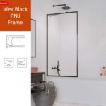 Шторка для ванни Idea Black Frame PNJ