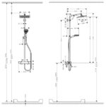 Душова система Hansgrohe Crometta Е 240 Showerpipe