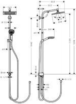 Душова система HANSGROHE CROMETTA E 240 Reno EcoSmart