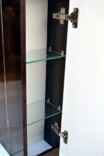 Дзеркальна шафа для ванної кімнати Simple LED венге 70 см