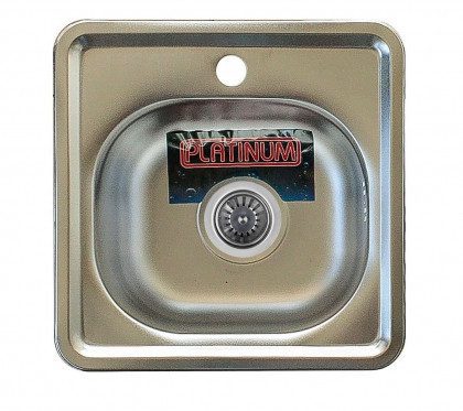 Мойка из нержавеющей стали 06мм Platinum 3838 сатин