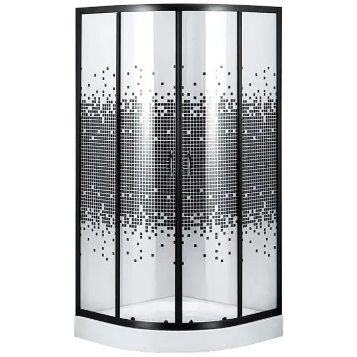 Душевая кабина 90х90 mosaic black