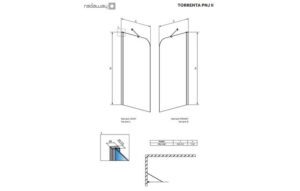 Шторка для ванны Radaway Torrenta PND 121