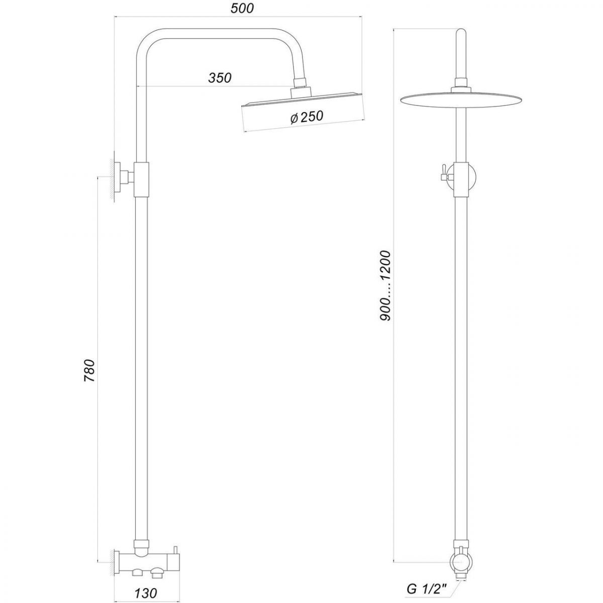 Душова система Lux ALPEN SB-BAR-0101