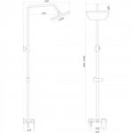 Душова система LAGUNA GLA-0005N-7-WHITE