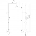 Душова система Lux ALPEN SBT1-SQ-05-304