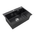 Кухонная мойка Handmade 65х45 black