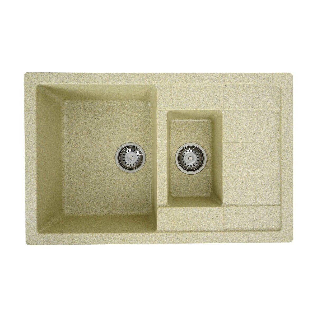 Гранитная мойка TOSKANA 7850W beige