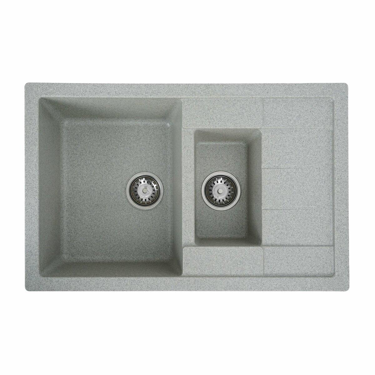 Гранітна мийка TOSKANA 7850W gray