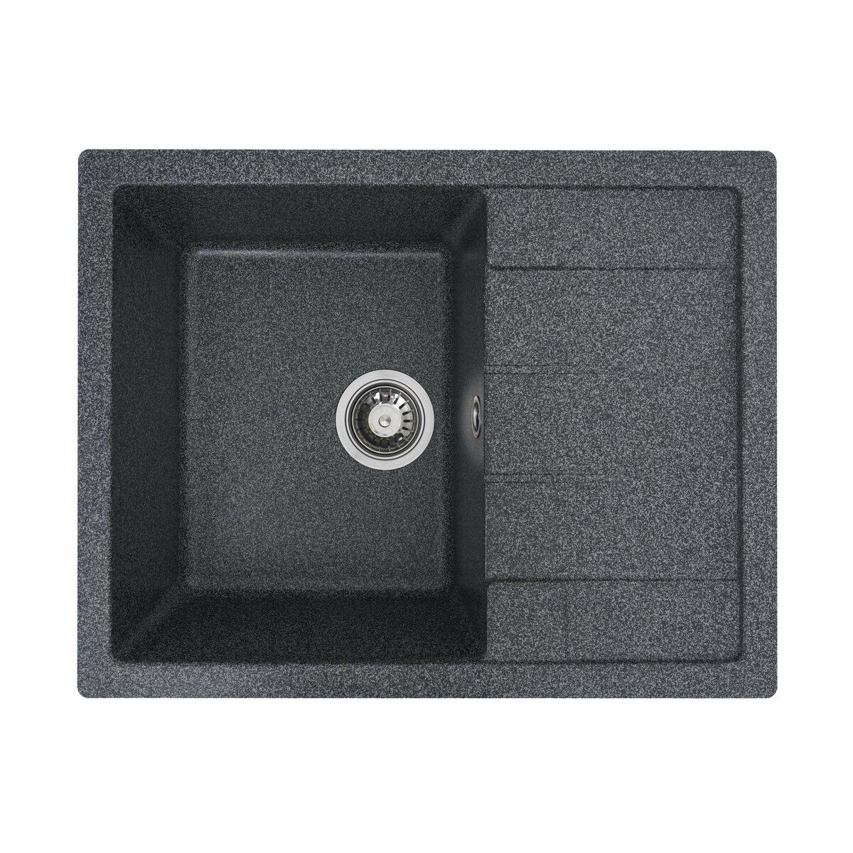 Гранитная мойка LOTOS 6550 graphite