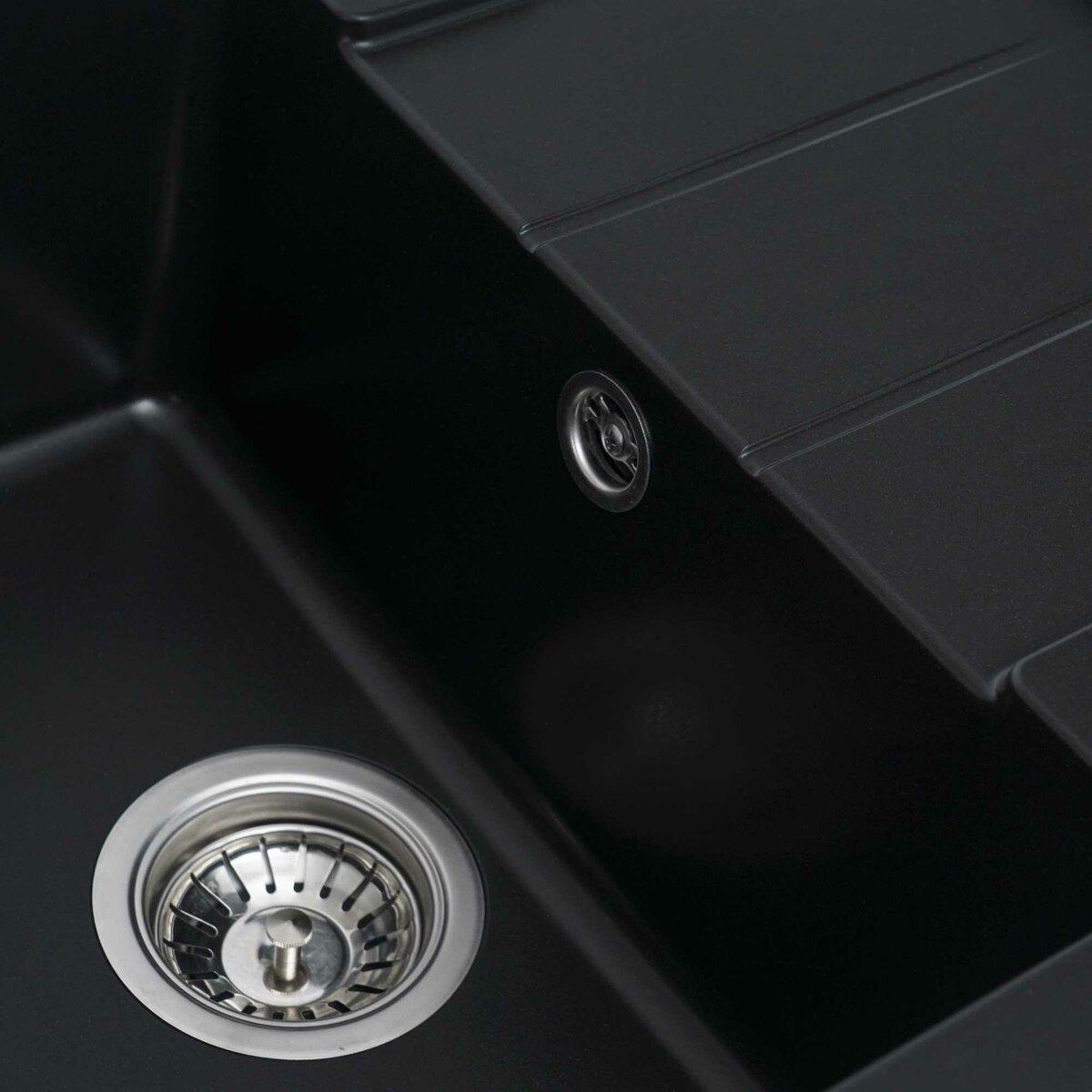 Гранітна мийка LOTOS 6550 black