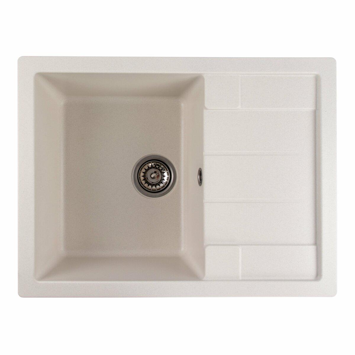 Гранітна мийка LOTOS 6550 white