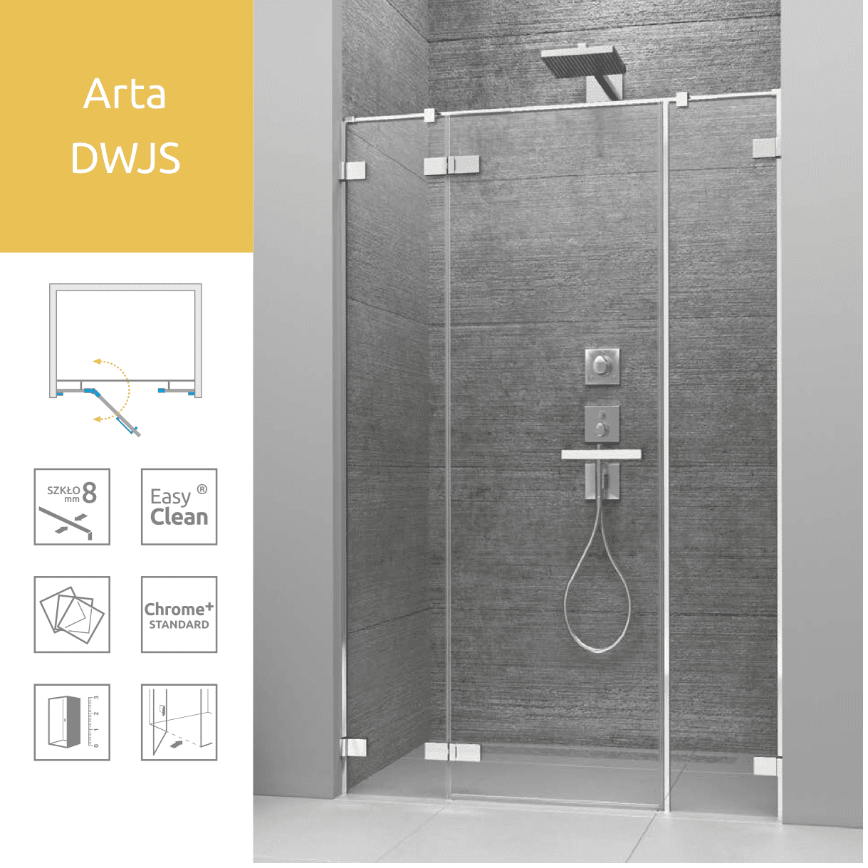 Душевая дверь Radaway Arta DWJS 150