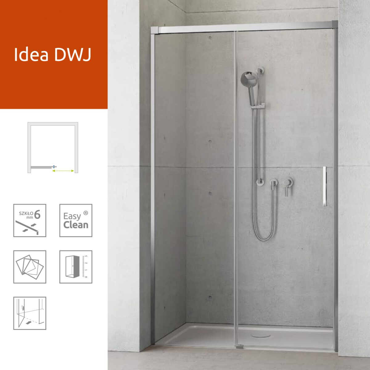 Душові двері Radaway Idea DWJ 160