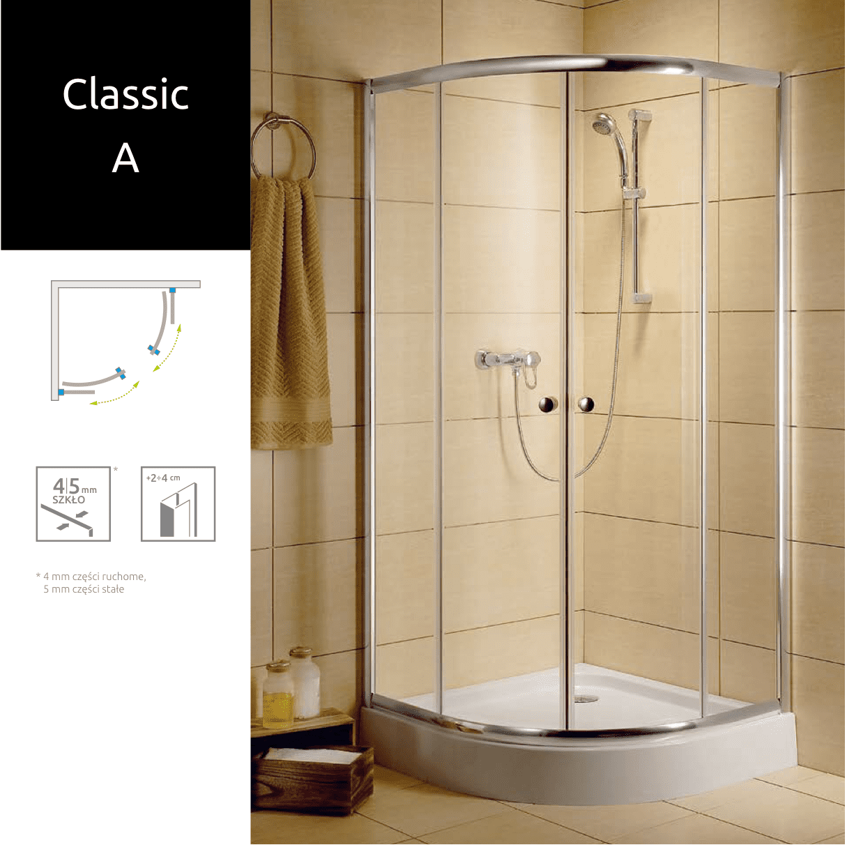 Душевая кабина Radaway Classic A 90х90 Душевая кабина Radaway Classic A 90х90