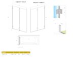 Шторка для ванни Radaway Carena PND 150х130 см профіль хром