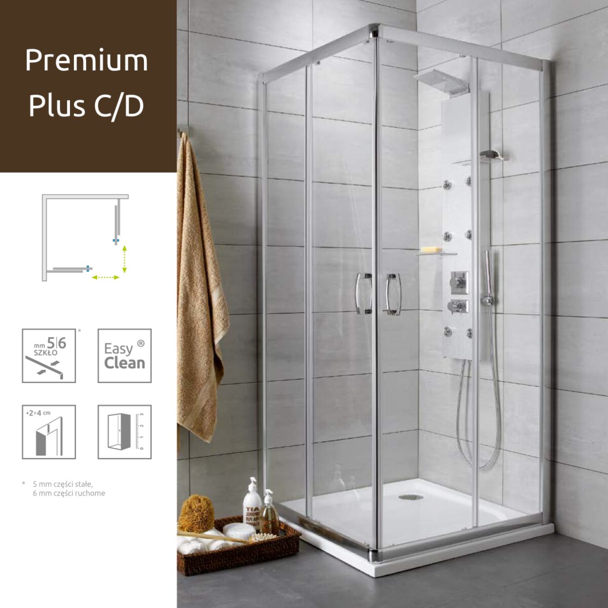 Душова кабіна Radaway Premium Plus C/D