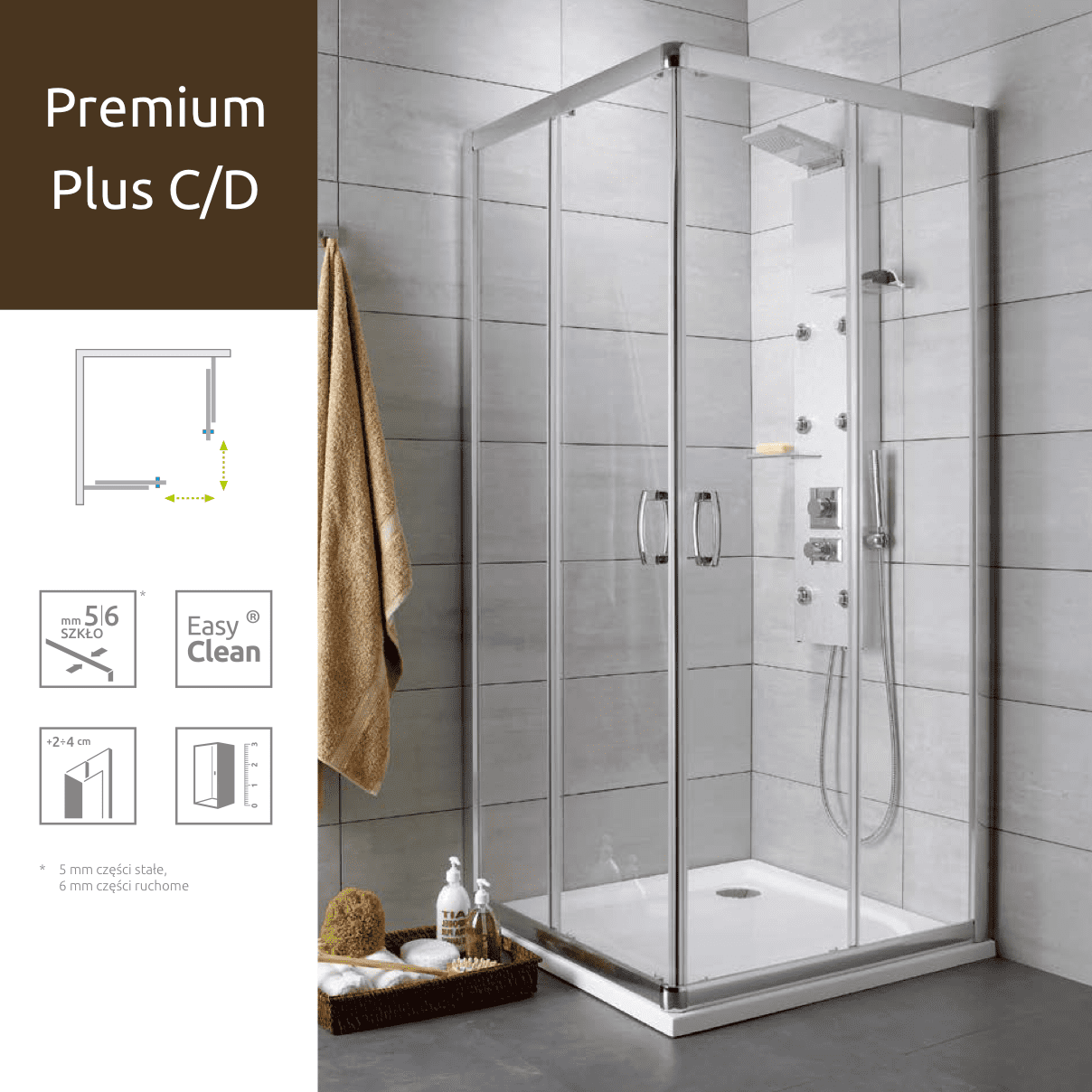Душова кабіна Radaway Premium Plus C/D Душова кабіна Radaway Premium Plus C/D