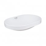 Умывальник Dante Leo 590x400x170мм White с донным клапаном