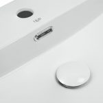 Умивальник підвісний Dante Nando LT 500х420х120 White з донним клапаном