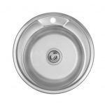 Мийка для кухні з нержавіючої сталі 08 мм Platinum 490 decor