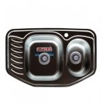 Мийка для кухні з нержавіючої сталі 08 мм Platinum 7851D decor