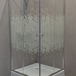 Душова кабіна Mosaic 90х90 см квадратна з піддоном 15 см