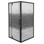 Душова кабіна Mosaicа Black 90х90 см без піддону