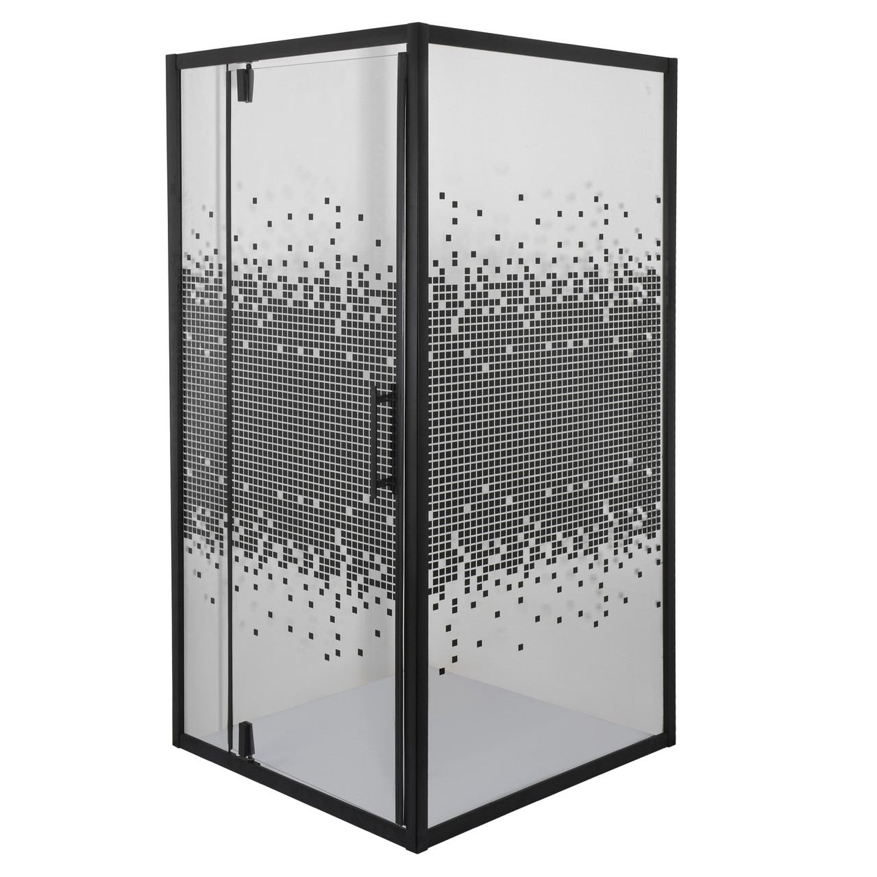 Душова кабіна Mosaicа Black 90х90 см без піддону