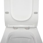 Унітаз Qtap Crow підлоговий Rimless з сидінням Slim Duroplast/ Soft-close