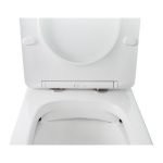 Унітаз Qtap Stork підлоговий Rimless з сидінням Slim Duroplast/ Soft-close