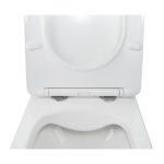 Унітаз підвісний Qtap Jay WHITE Rimless з сидінням Slim Duroplast/ Soft-close