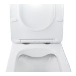 Унітаз підвісний Qtap Swan WHITE Rimless з сидінням Slim Duroplast/ Soft-close
