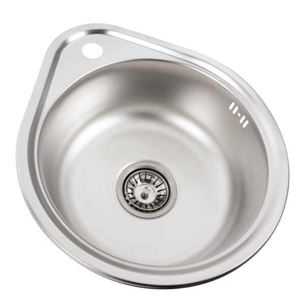 Мойка для кухни из нержавеющей стали 06 мм Platinum 4539 decor