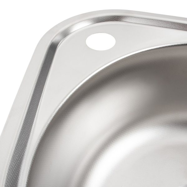 Мойка для кухни из нержавеющей стали 06 мм Platinum 4539 decor