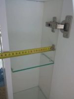 Дзеркальна шафа для ванної кімнати 90 см "Alveus" з підсвіткою
