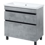 Тумба підлогова Minimal Grey 80 см з умивальником Комо