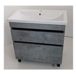 Тумба підлогова Minimal Grey 80 см з умивальником Комо