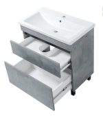 Тумба підлогова Minimal Grey 80 см з умивальником Комо