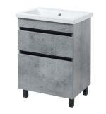 Тумба підлогова Minimal Grey 60 см з умивальником Комо