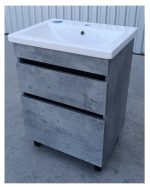 Тумба підлогова Minimal Grey 60 см з умивальником Cers