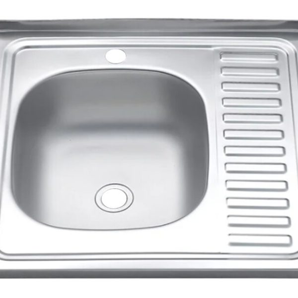 Кухонна мийка з нержавіючої сталі 06 мм Platinum 6060 satin