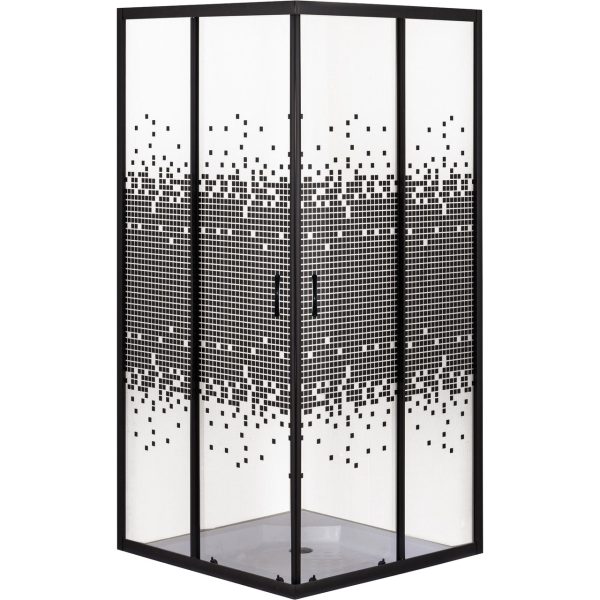 Душова кабіна квадратна без піддона 90х90 ODRI Mosaic