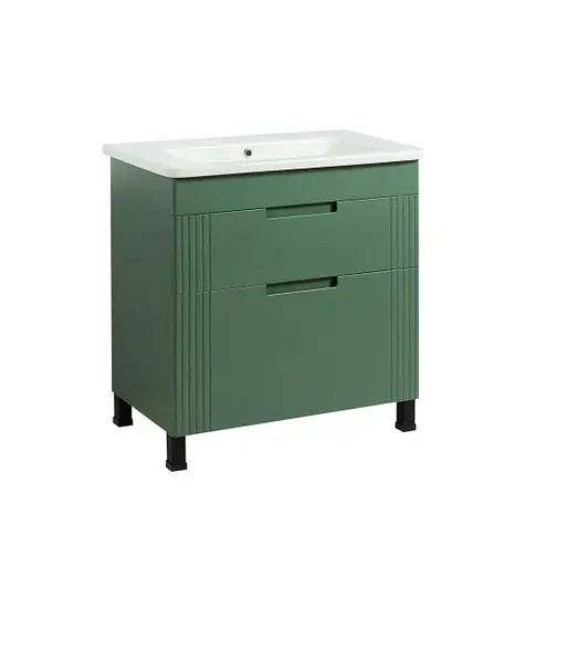 Тумба Boston Т8 olive підлогова з умивальником 80