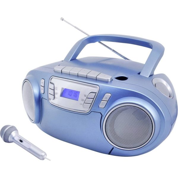 Радіо CD-програвач Soundmaster SCD5800BL з караоке-мікрофоном